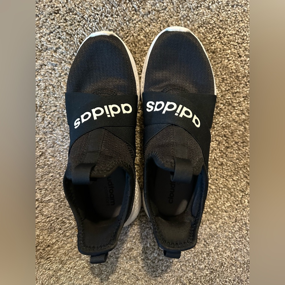 Adidas Black Slip-On Sneakers